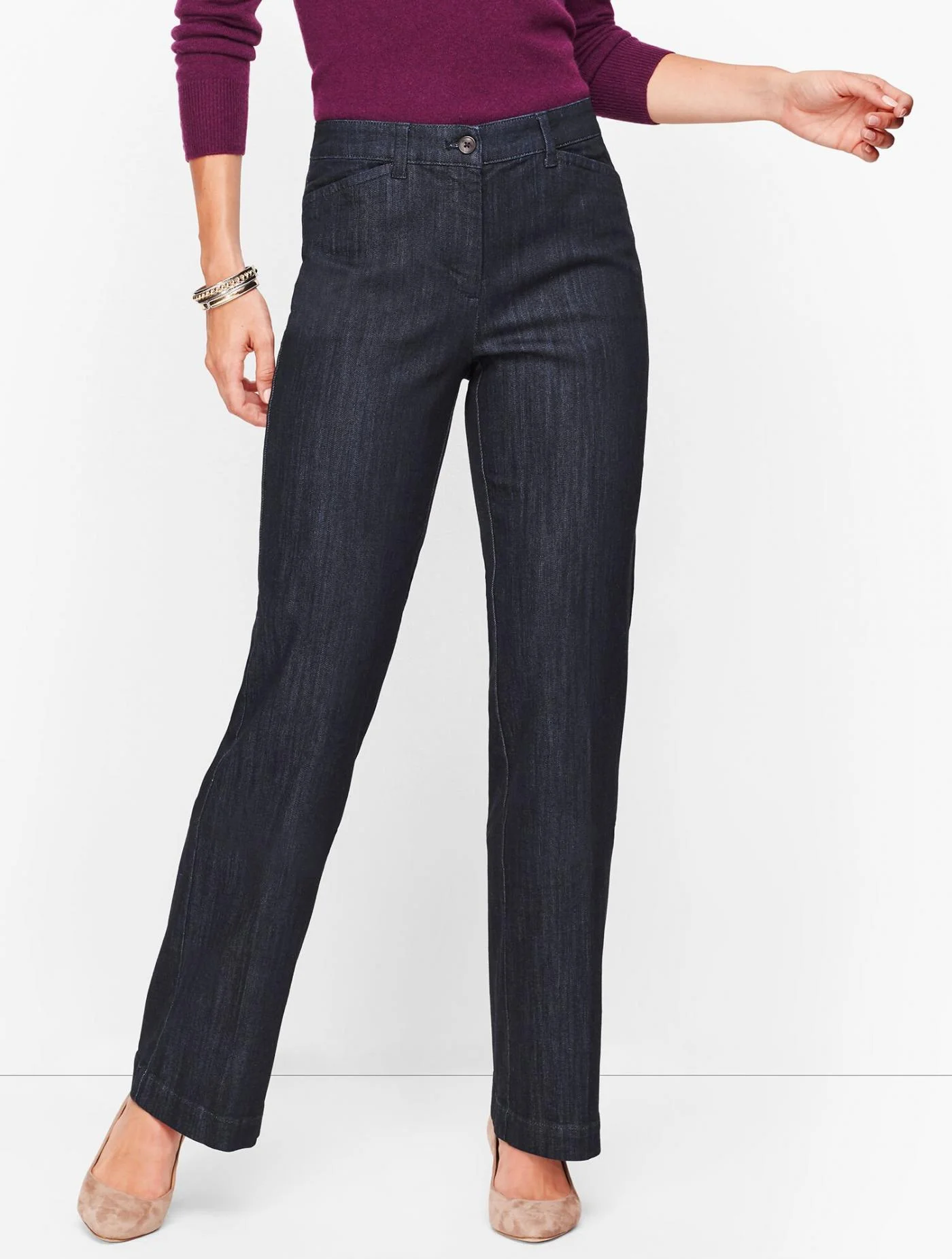 Jeans | Wide Leg Jeans &#8211; Rivington Wash RIVINGTON WASH &#8211; Talbots Womens