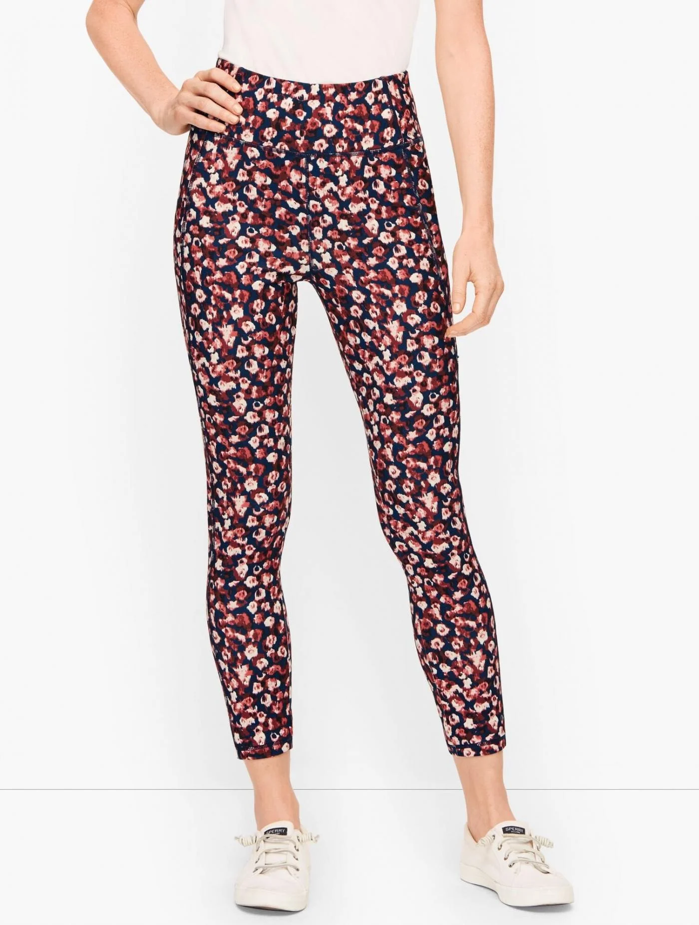 Pants | On the Move Floral Leggings SHIRAZ MULTI &#8211; Talbots Womens