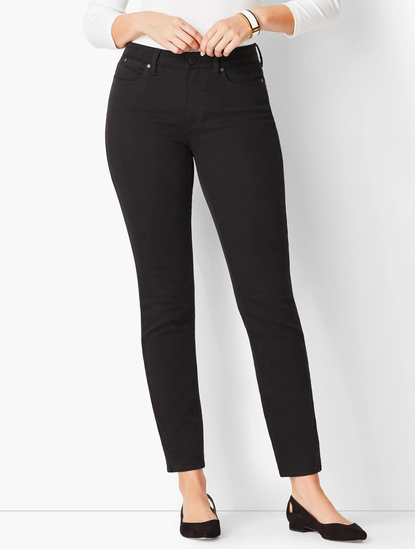 Jeans | Slim Ankle Jeans &#8211; Curvy Fit &#8211; Black BLACK &#8211; Talbots Womens