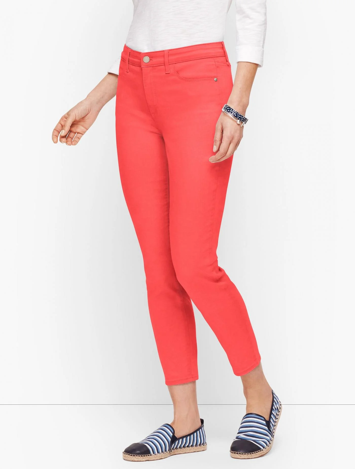 Jeans | Jegging Crops &#8211; Solid PATIO RED &#8211; Talbots Womens