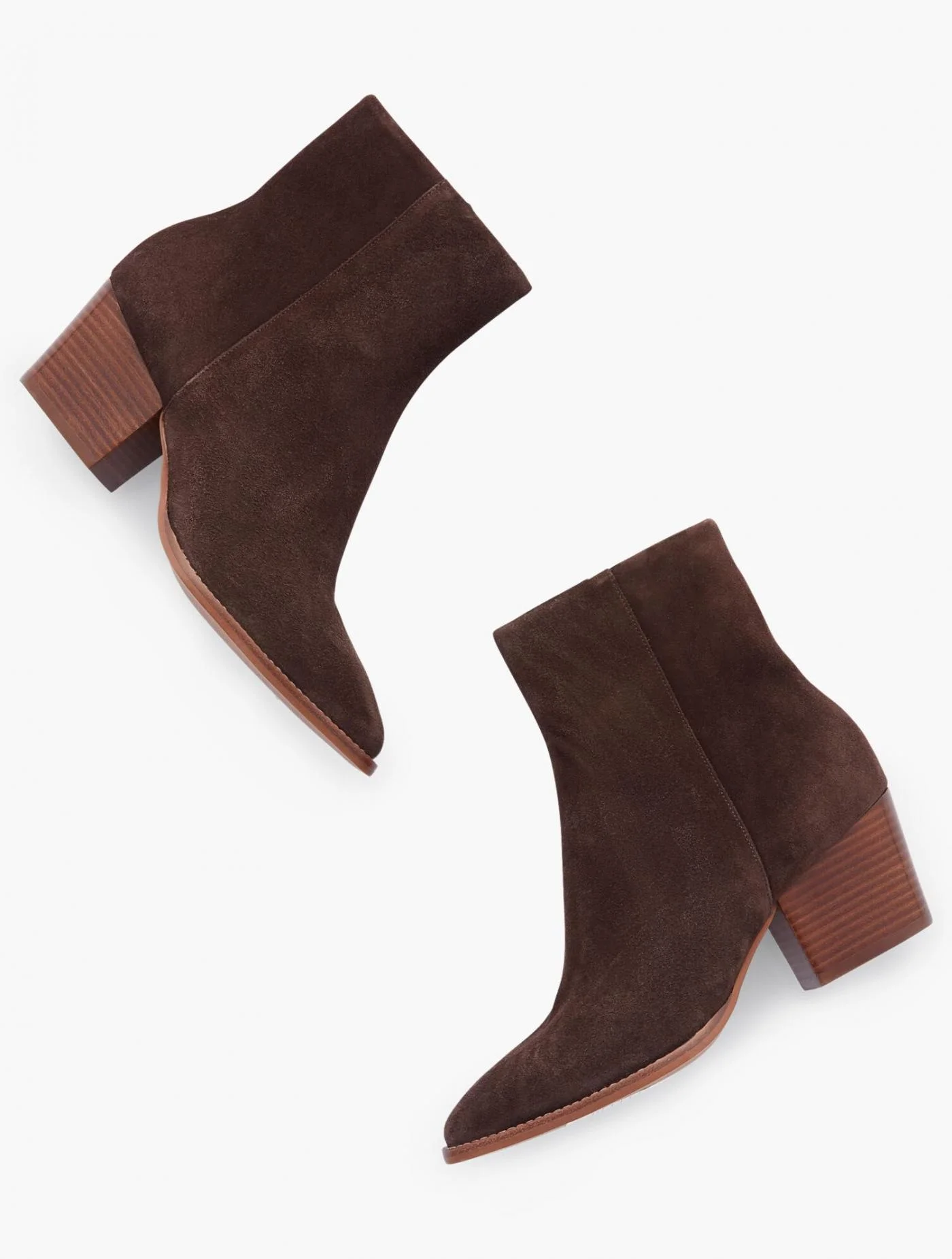 Boots | Jayla Suede Ankle Boots CHOCOLATE &#8211; Talbots Womens