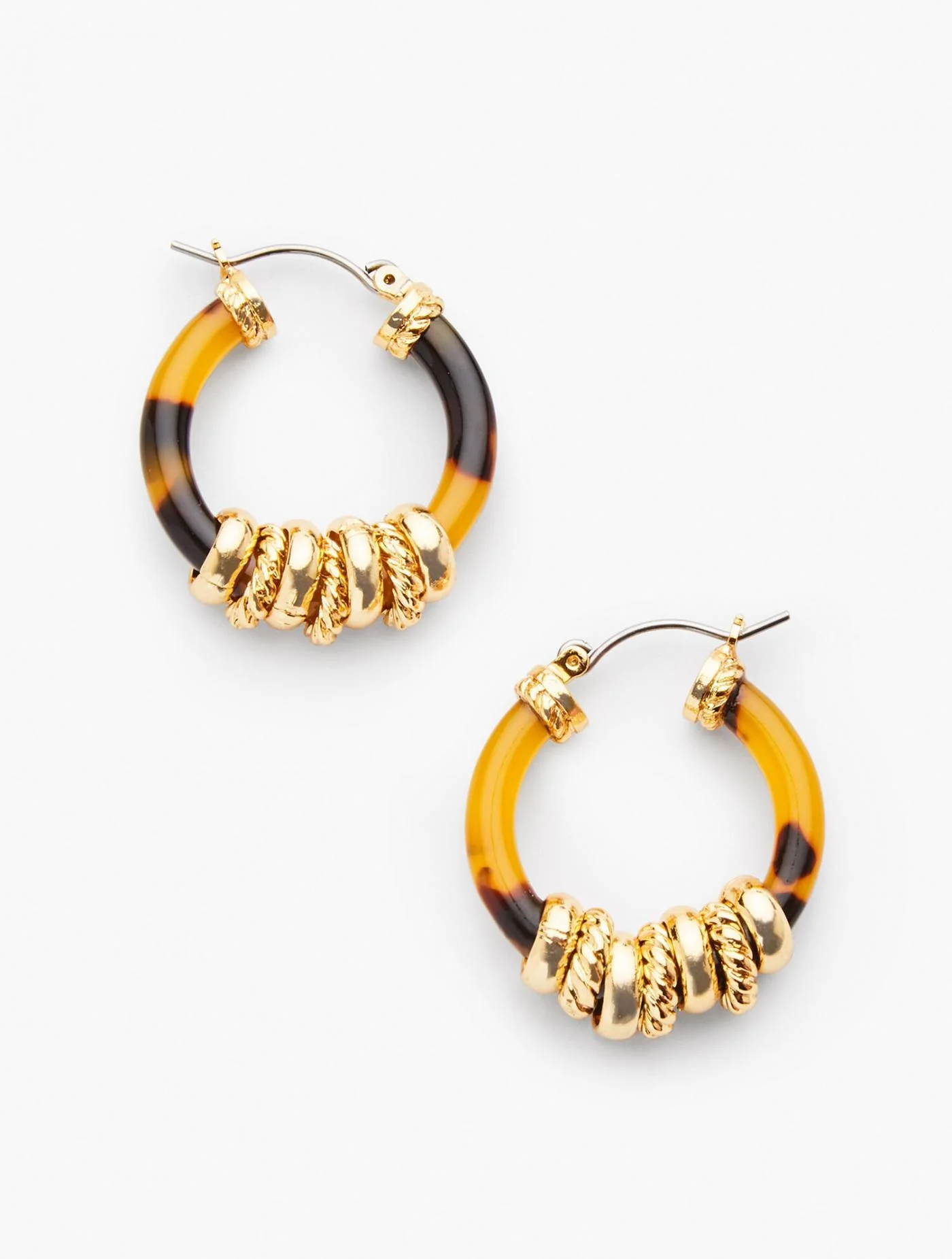 Jewelry | Tortoise &amp; Gold Hoop Earrings TORTOISE/GOLD &#8211; Talbots Womens