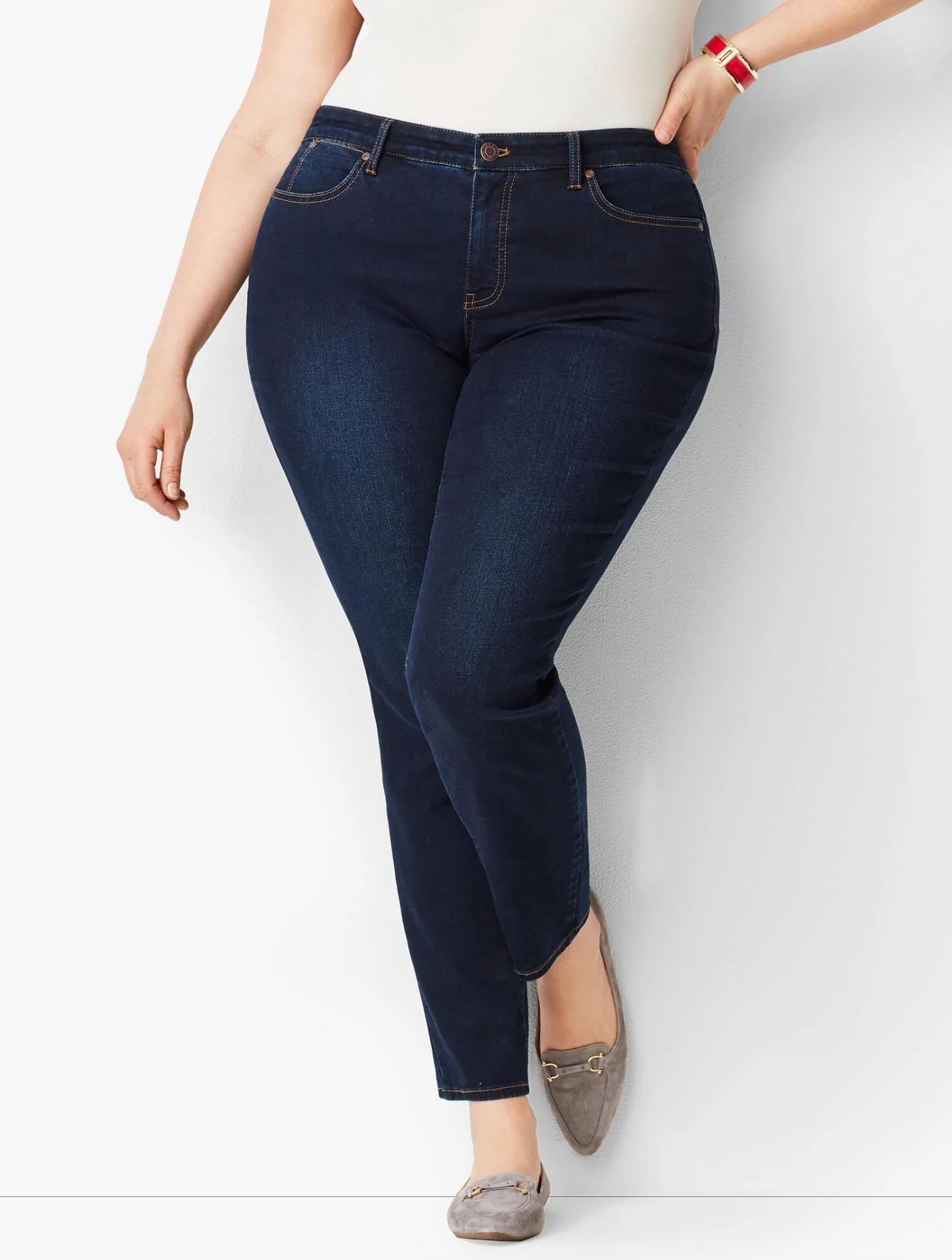 Jeans | Plus Slim Ankle Jeans &#8211; Curvy Fit &#8211; Indy Wash INDY WASH &#8211; Talbots Womens