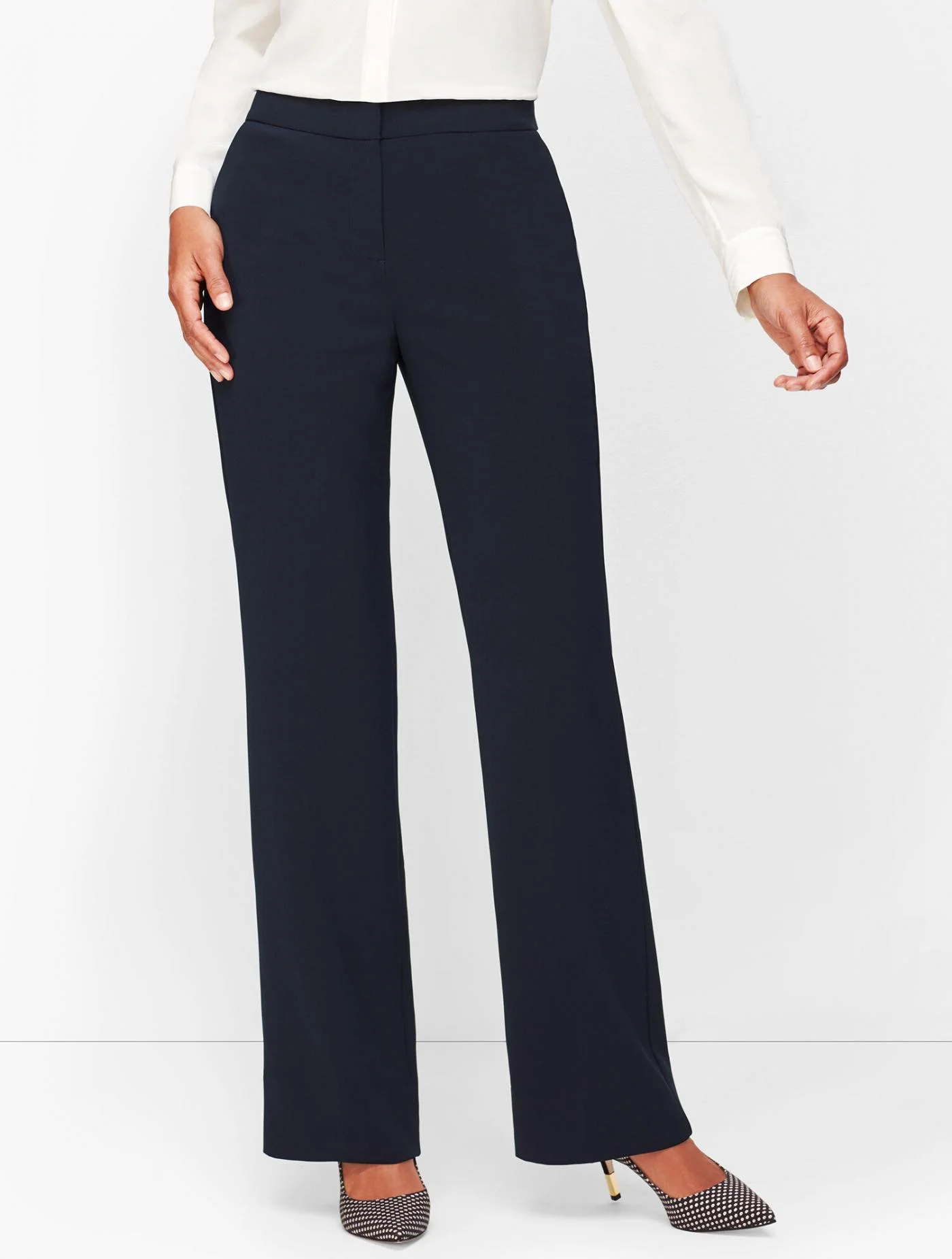 Pants | Stretch Crepe Wide Leg Pants &#8211; Curvy Fit INDIGO BLUE &#8211; Talbots Womens