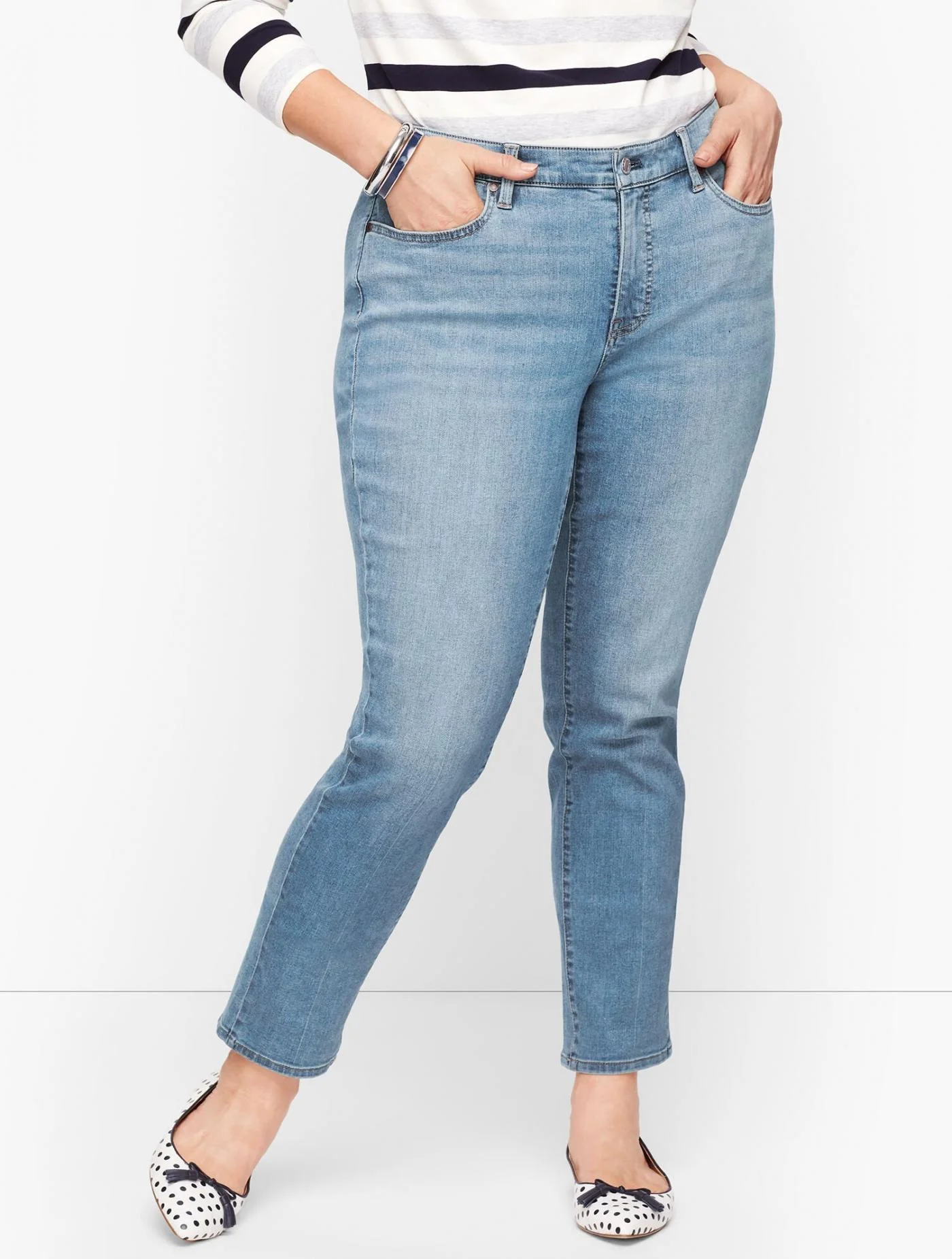 Jeans | Plus Size Exclusive Slim Ankle Jeans &#8211; Wythe Wash WYTHE WASH &#8211; Talbots Womens