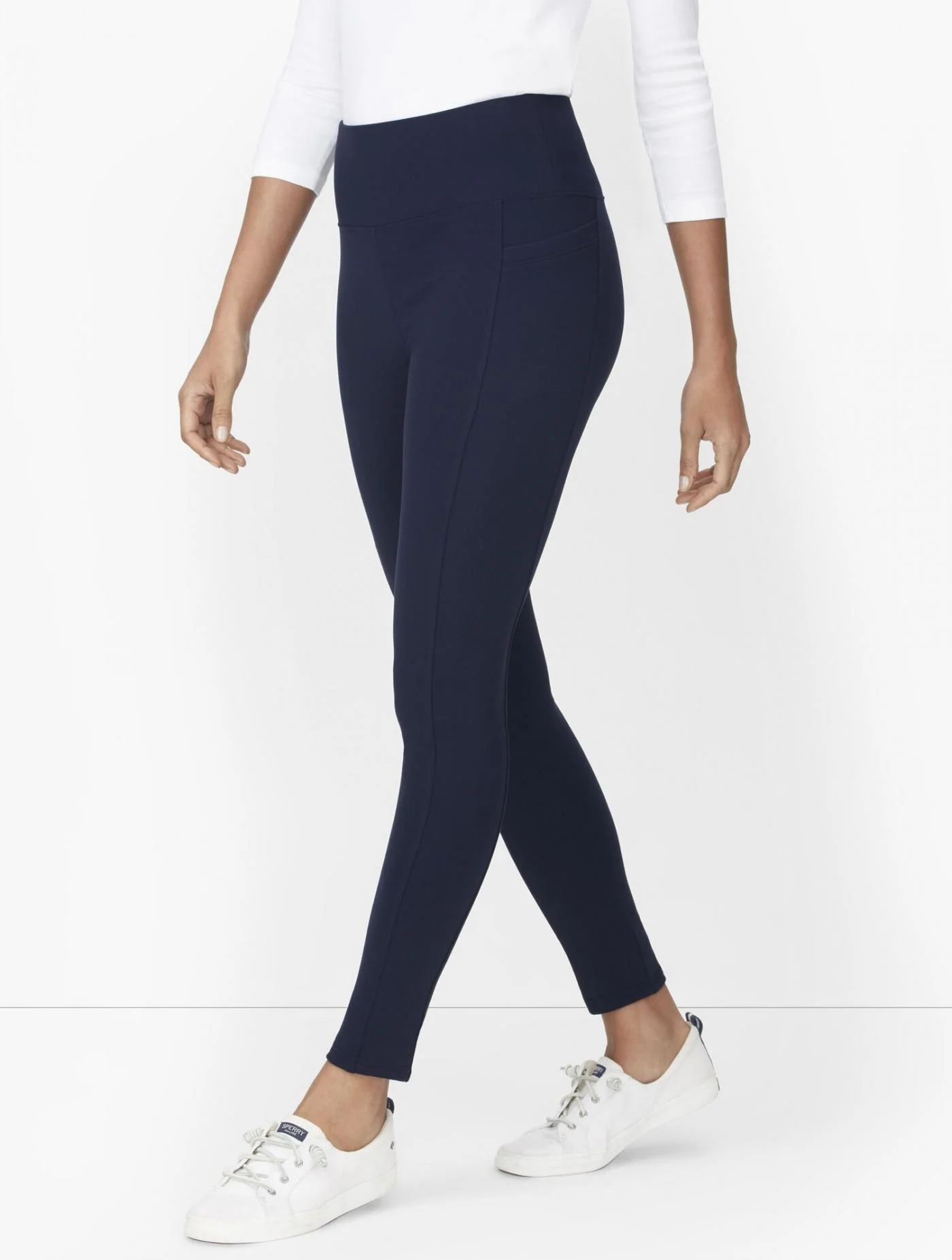 Pants | Tech Stretch High Waist Leggings INDIGO BLUE &#8211; Talbots Womens