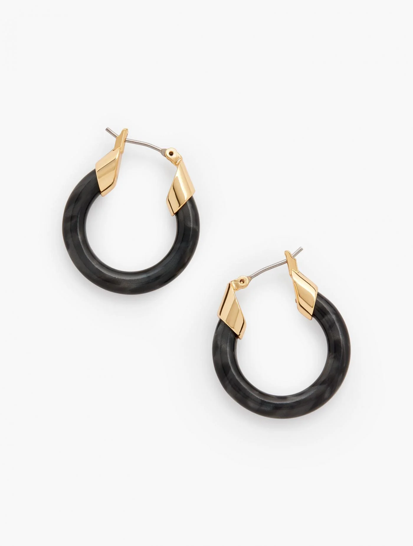 Jewelry | Classic Resin Hoop BLACK &#8211; Talbots Womens