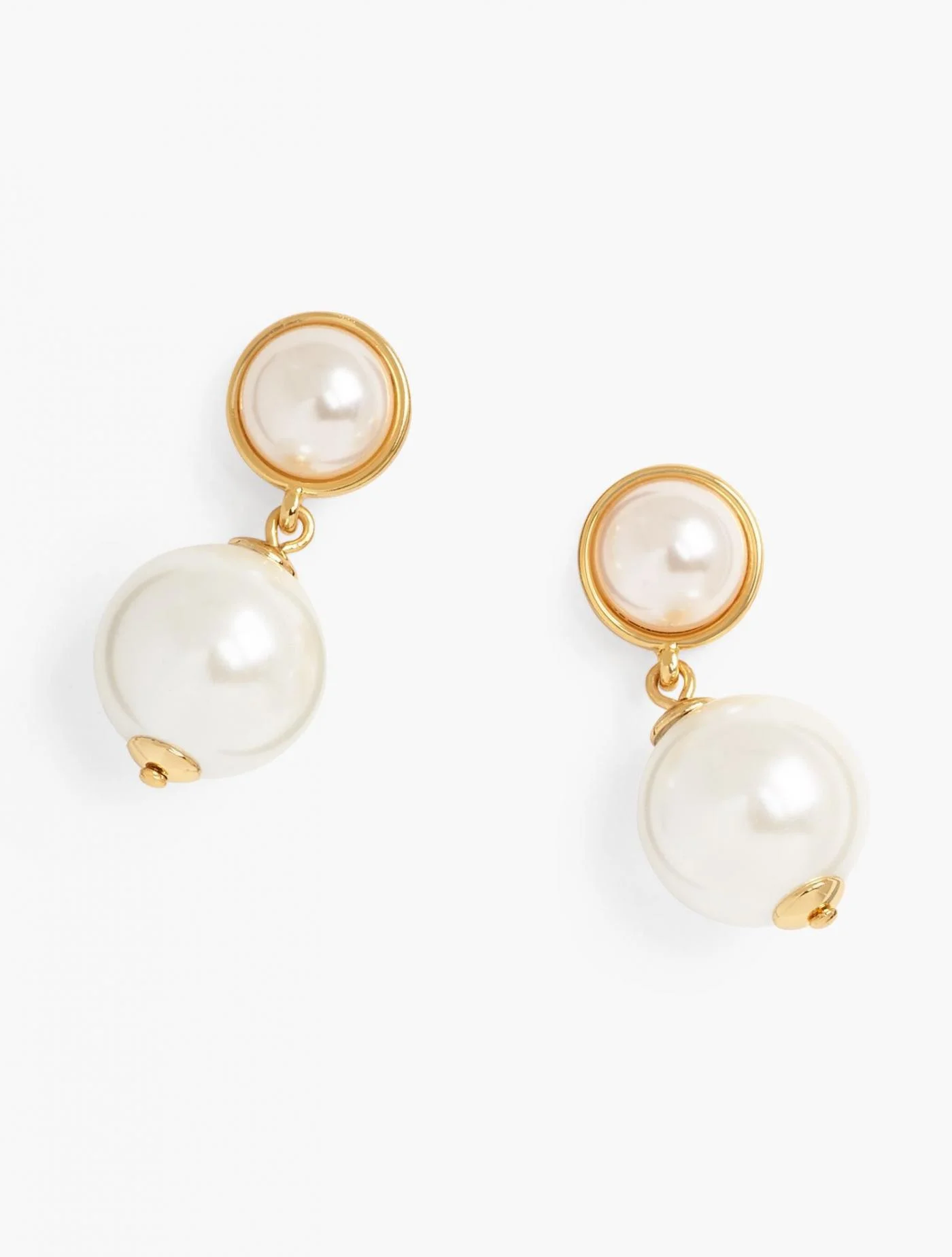 Jewelry | Classic Double Pearl Earrings IVORY PEARL/GOLD &#8211; Talbots Womens