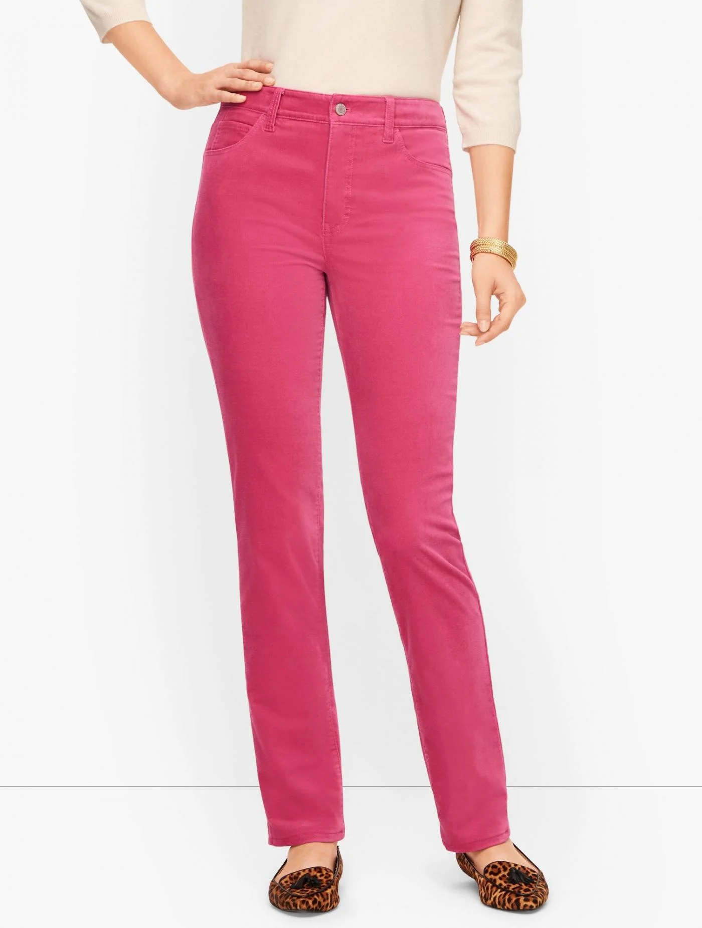 Pants | Velveteen Straight Leg Pants CORSAGE PINK &#8211; Talbots Womens