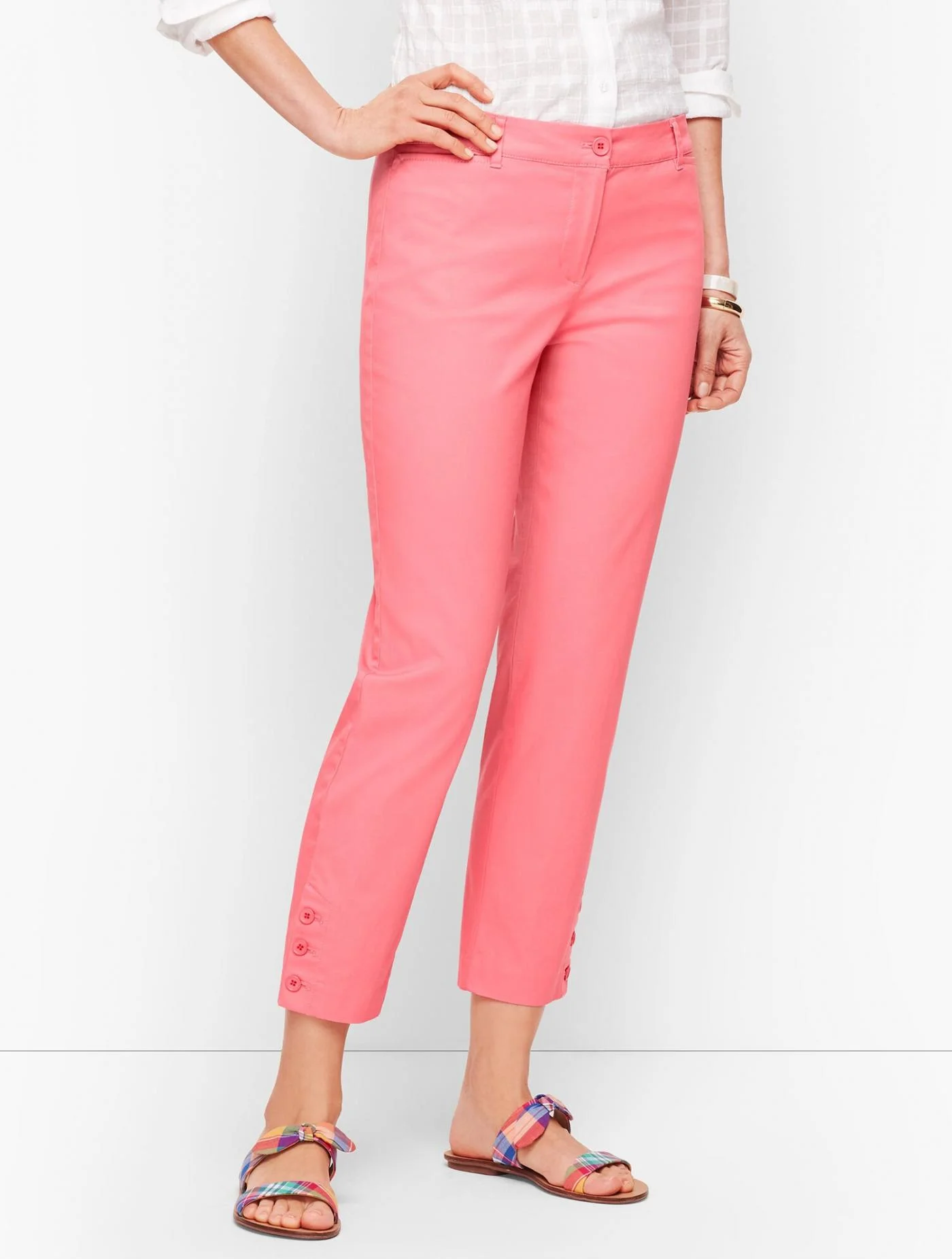 Pants | Perfect Crop Pants GERANIUM PINK &#8211; Talbots Womens