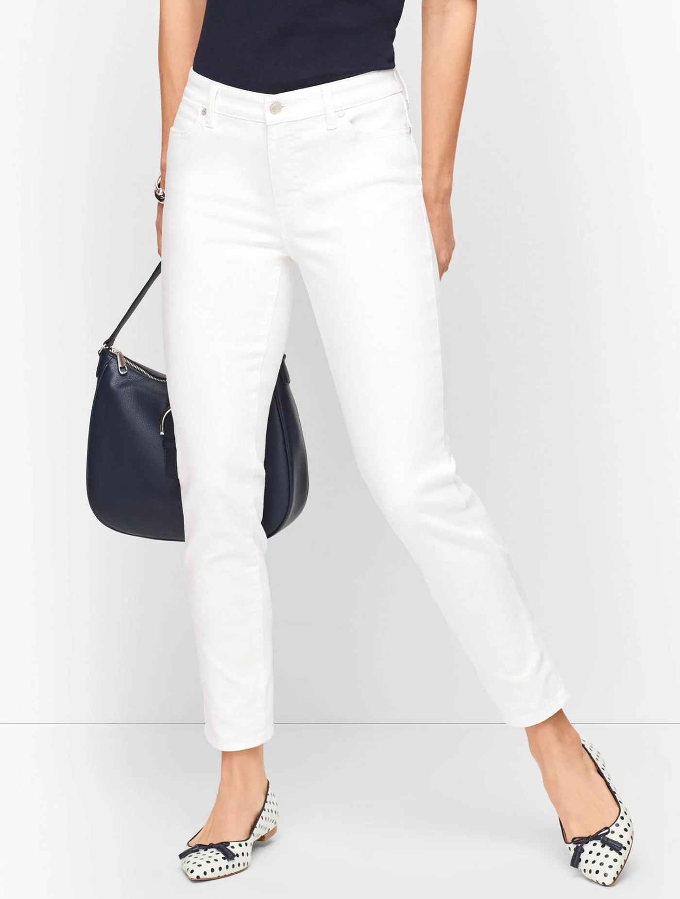 Jeans | Slim Ankle Jeans &#8211; Curvy Fit TALBOTS WHITE &#8211; Talbots Womens