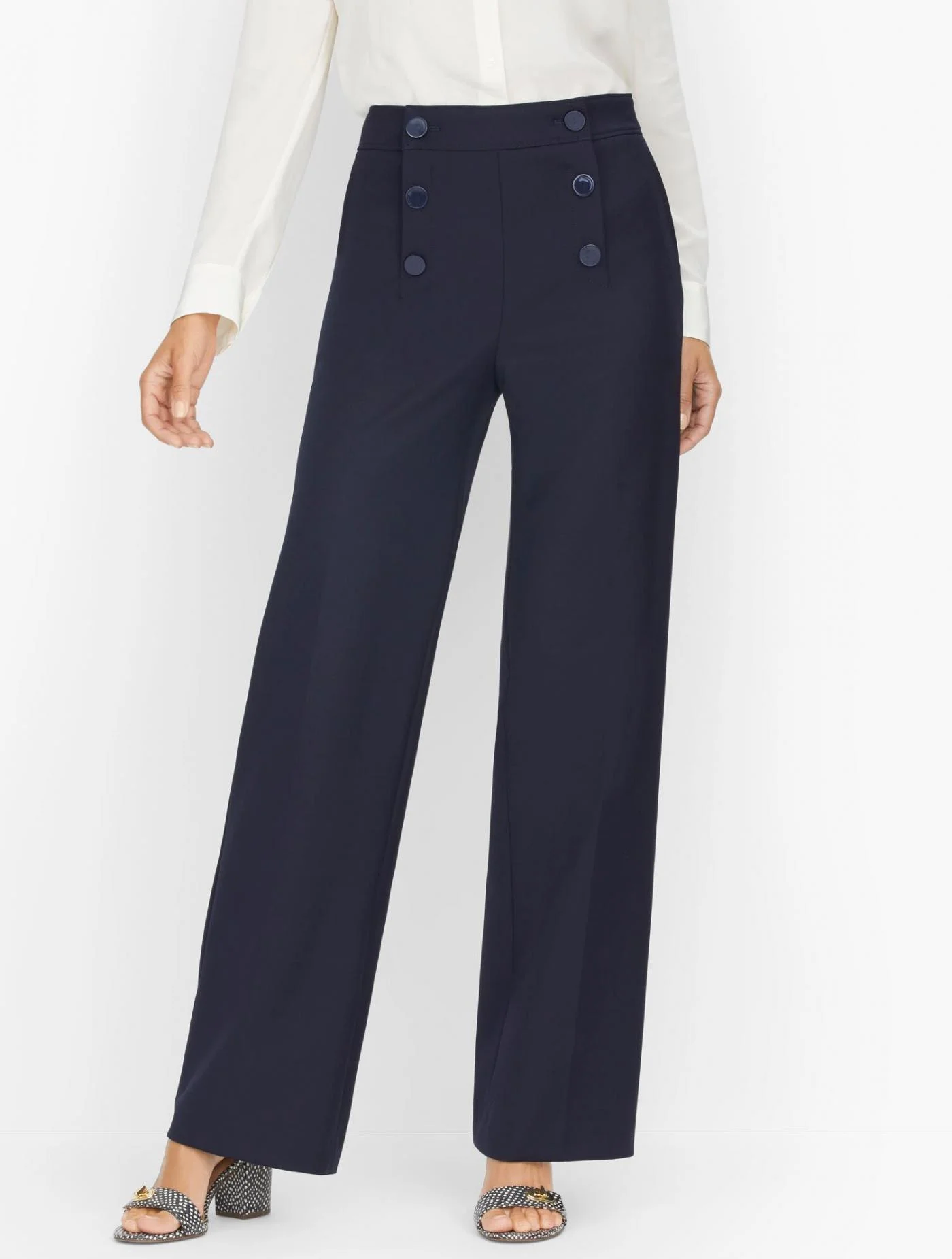 Pants | Wide Leg Sailor Pants INDIGO BLUE &#8211; Talbots Womens