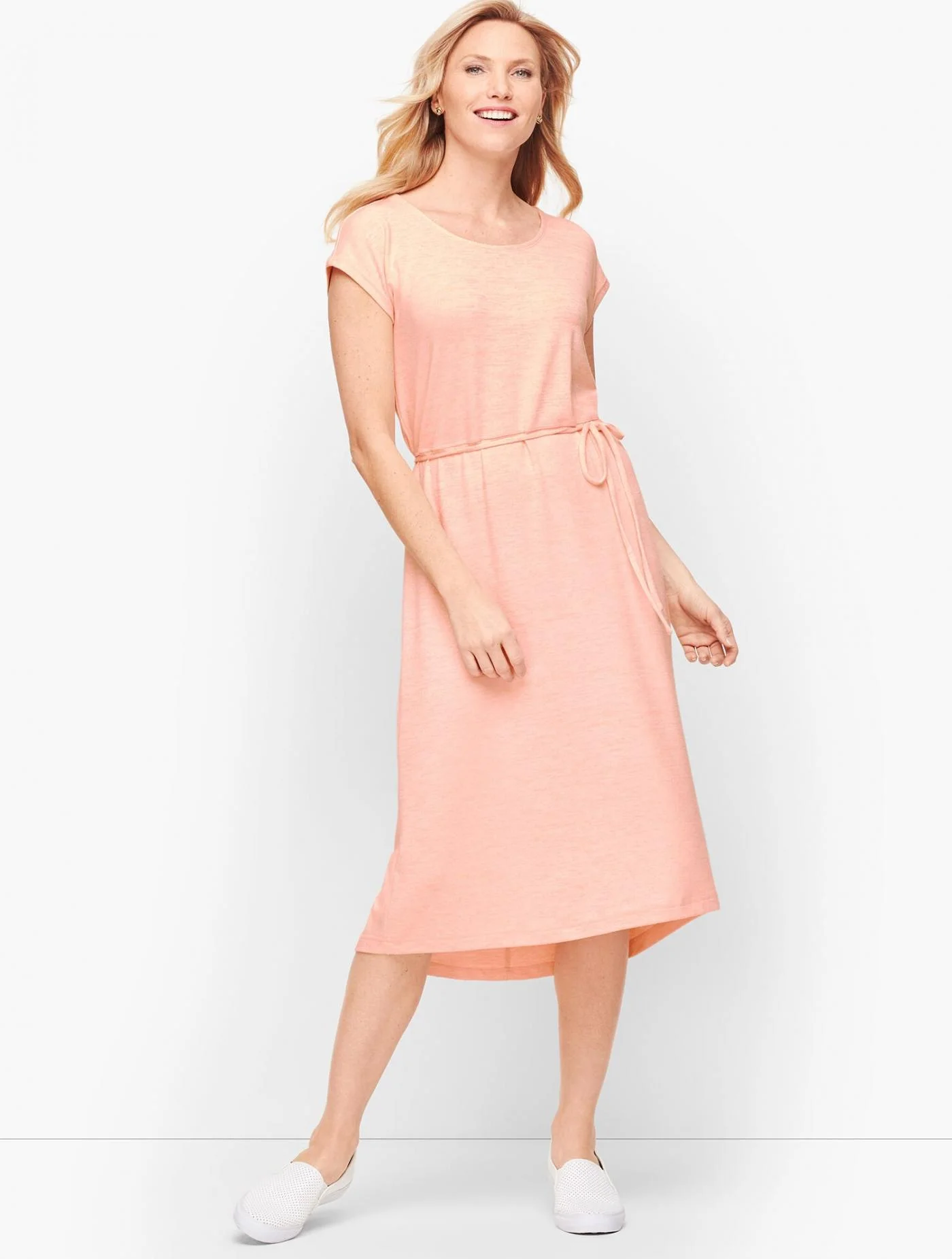 Dresses | Cut Out Back Dress PEACH BLOSSOM &#8211; Talbots Womens