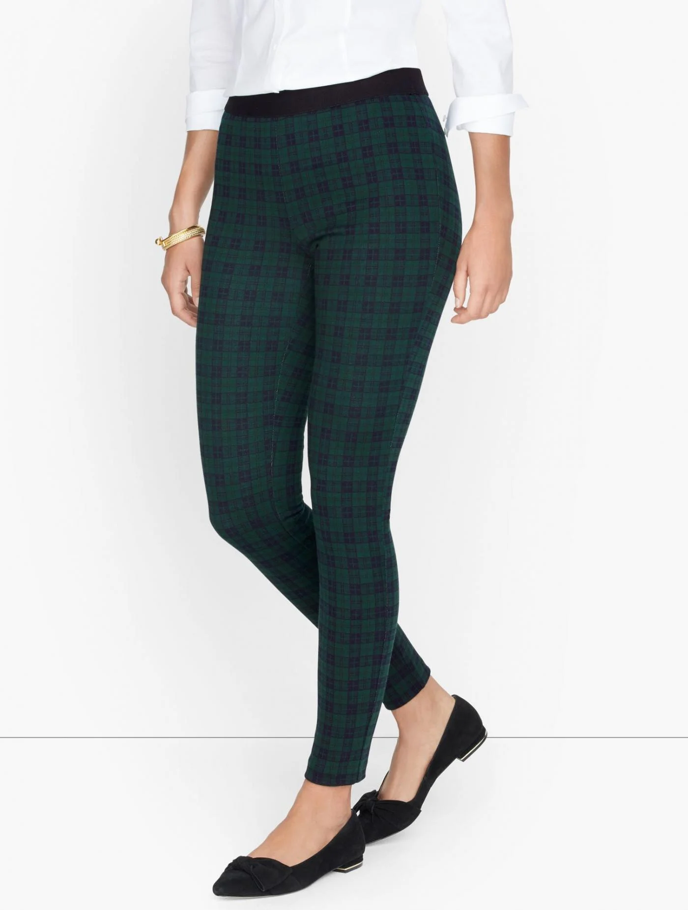 Pants | Talbots Soho Leggings &#8211; Simple Plaid SPRUCE GREEN MULTI &#8211; Talbots Womens