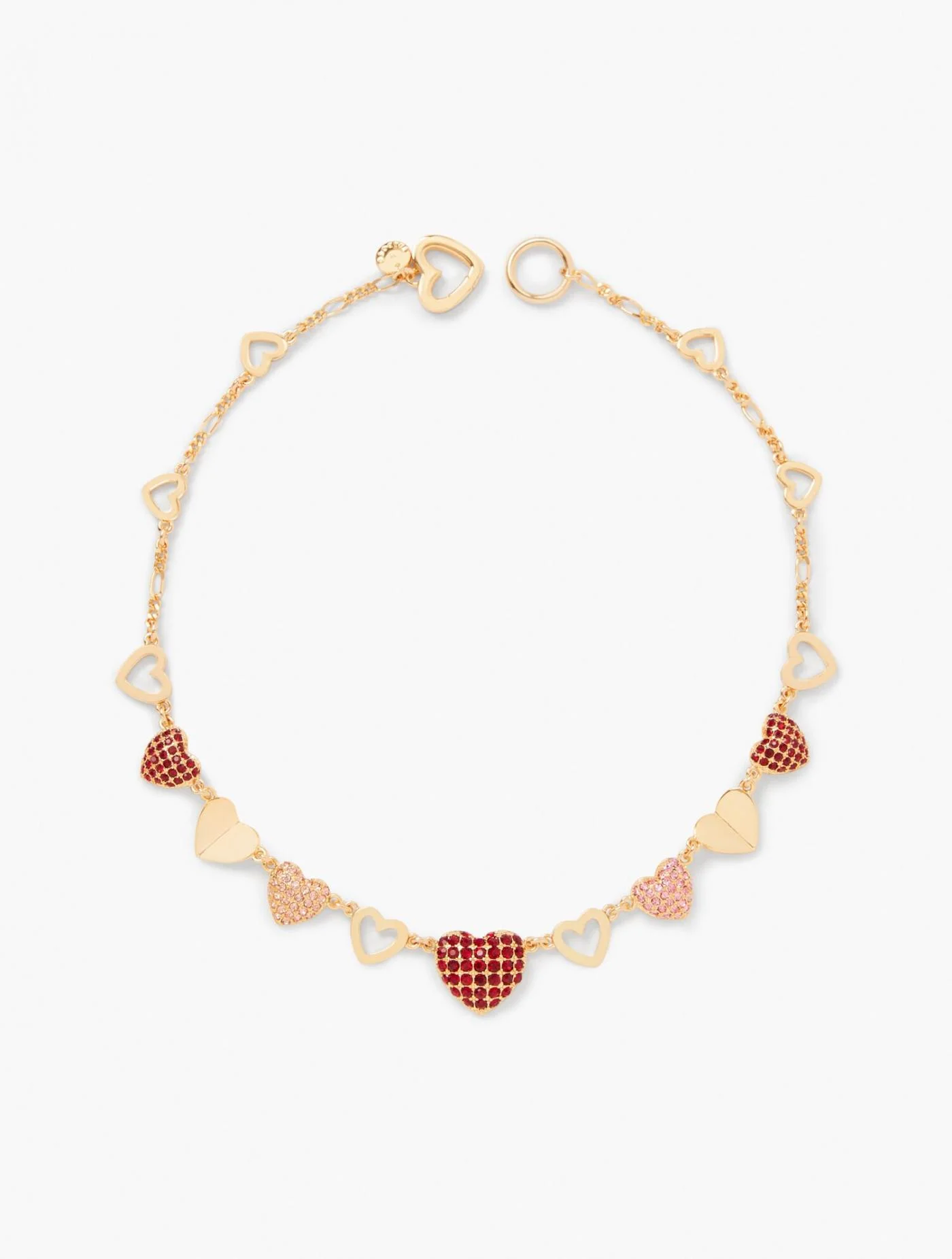 Jewelry | Pav&eacute; Hearts Necklace PORT WINE MULTI &#8211; Talbots Womens