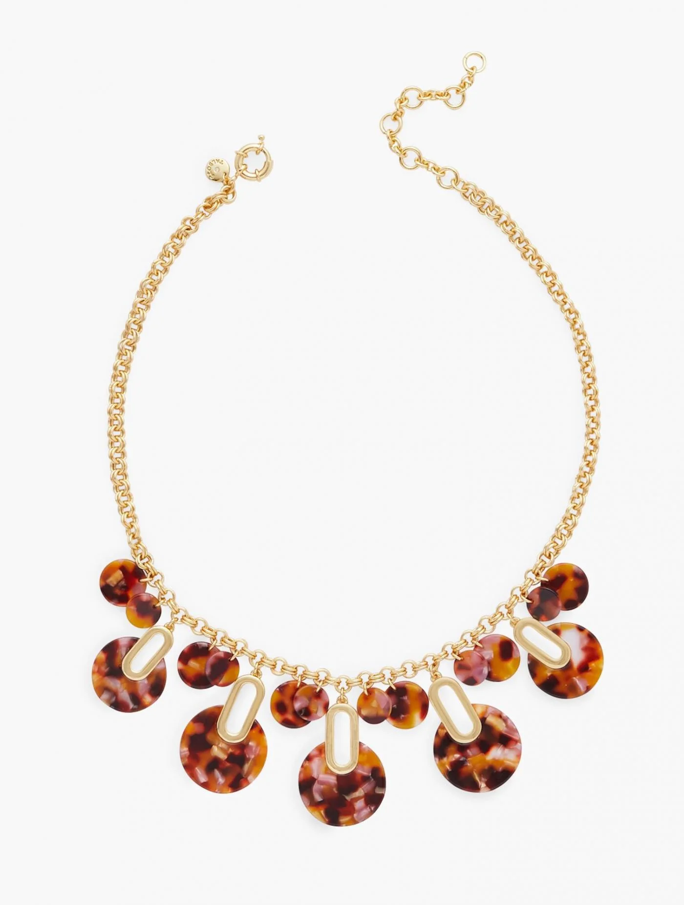 Jewelry | Marbled Discs Statement Necklace TORTOISE MULTI &#8211; Talbots Womens