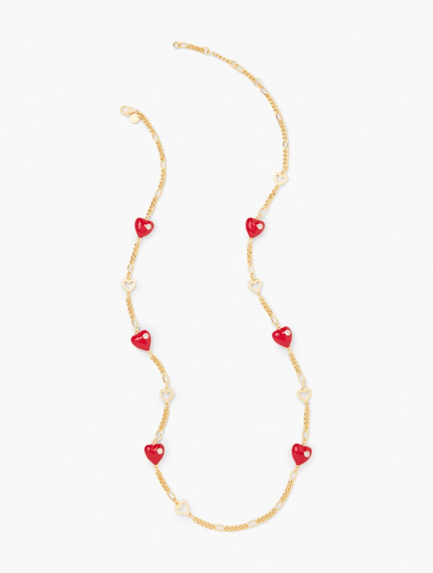 Jewelry | Enamel Hearts Necklace RED POP MULTI &#8211; Talbots Womens