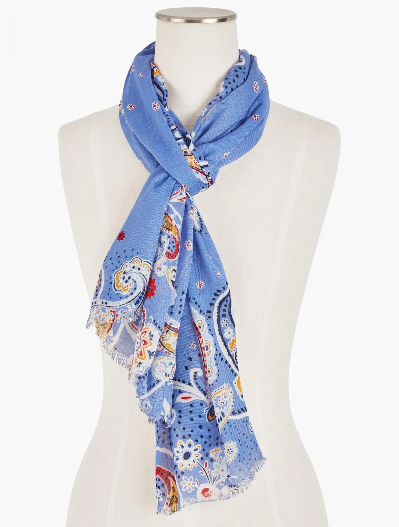 Scarves | Bandana Oblong Scarf MARSEILLE BLUE MULTI &#8211; Talbots Womens