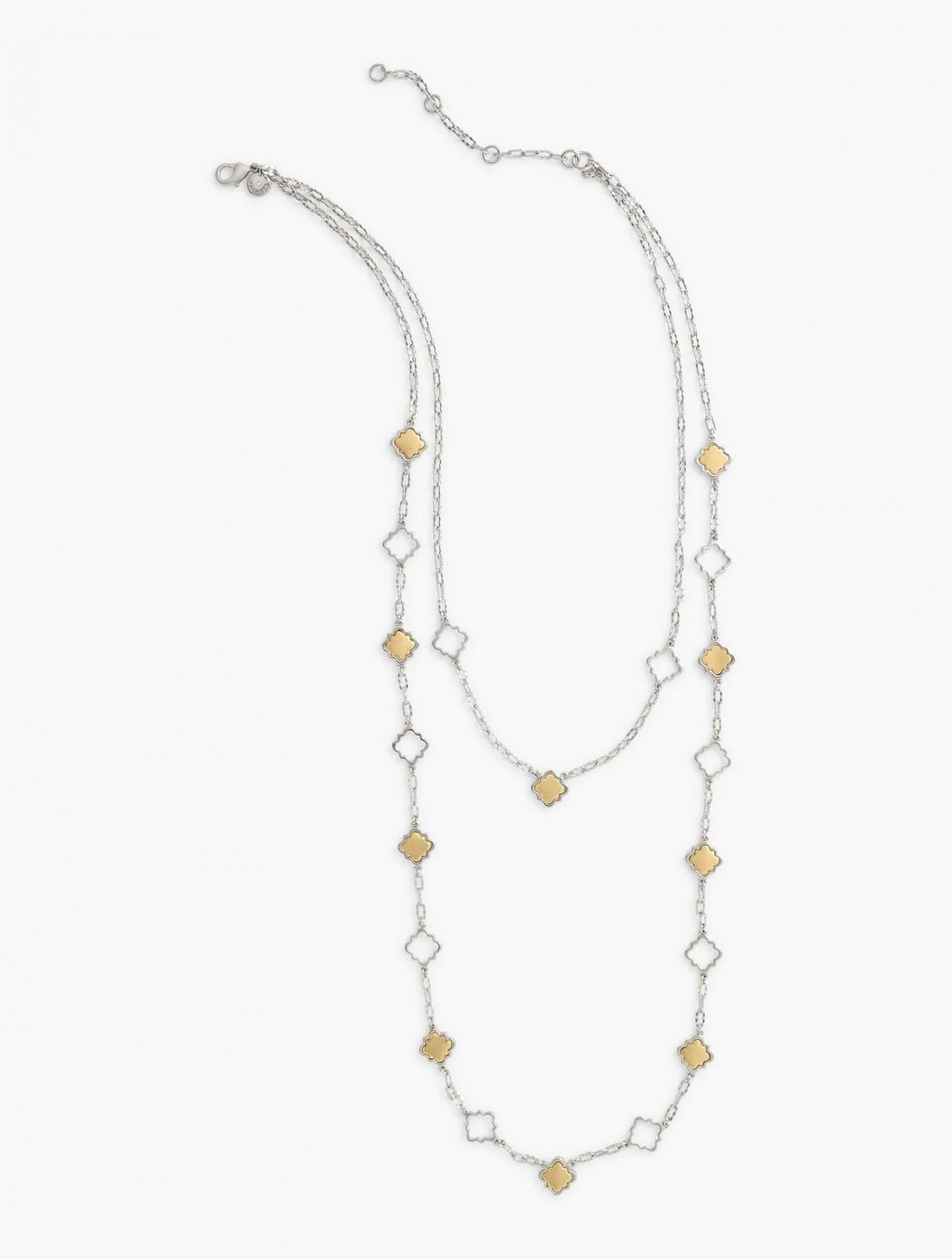 Jewelry | Arabesque Double Strand Necklace GOLD/SILVER &#8211; Talbots Womens