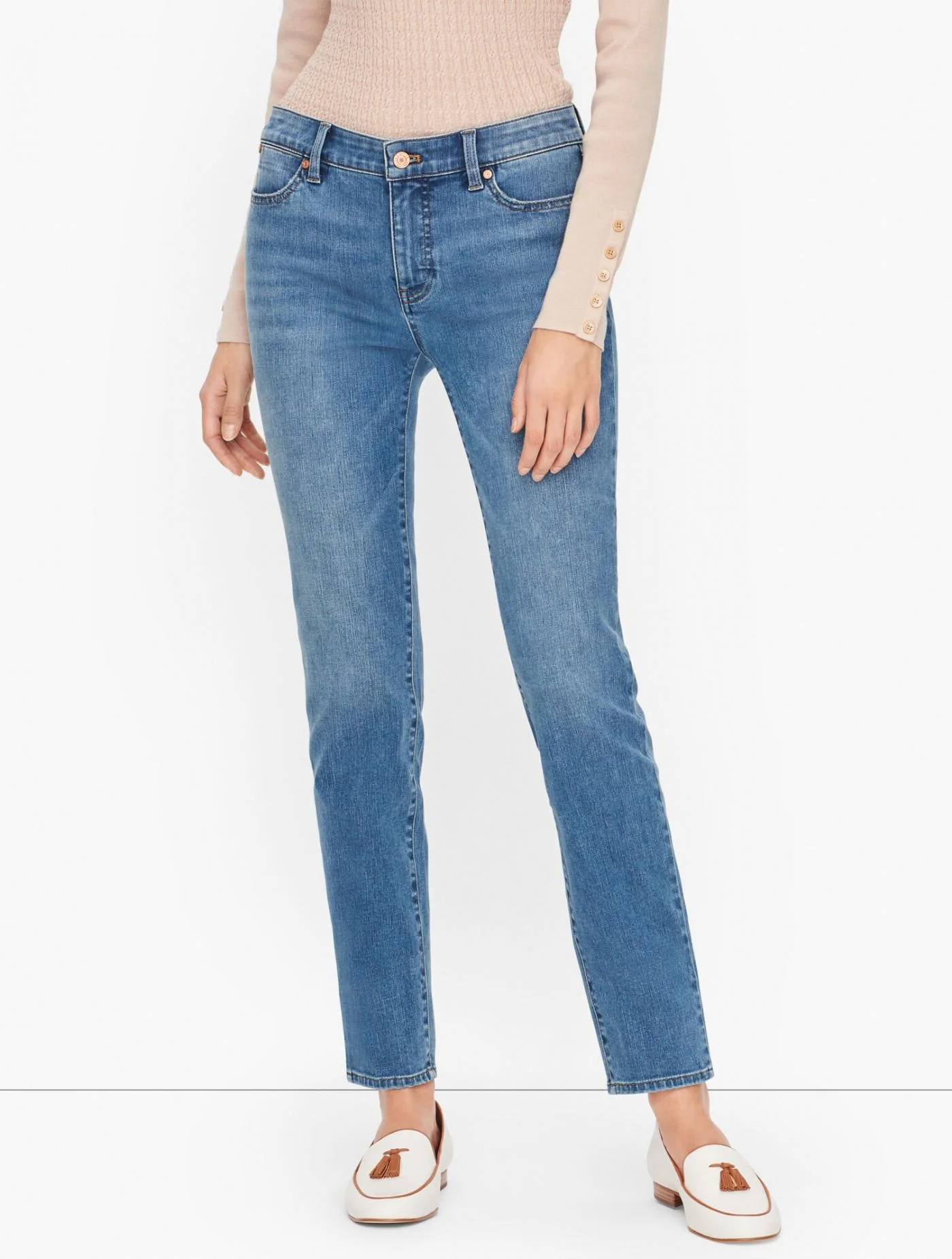 Jeans | Slim Ankle Jeans &#8211; Wake Wash WAKE WASH &#8211; Talbots Womens