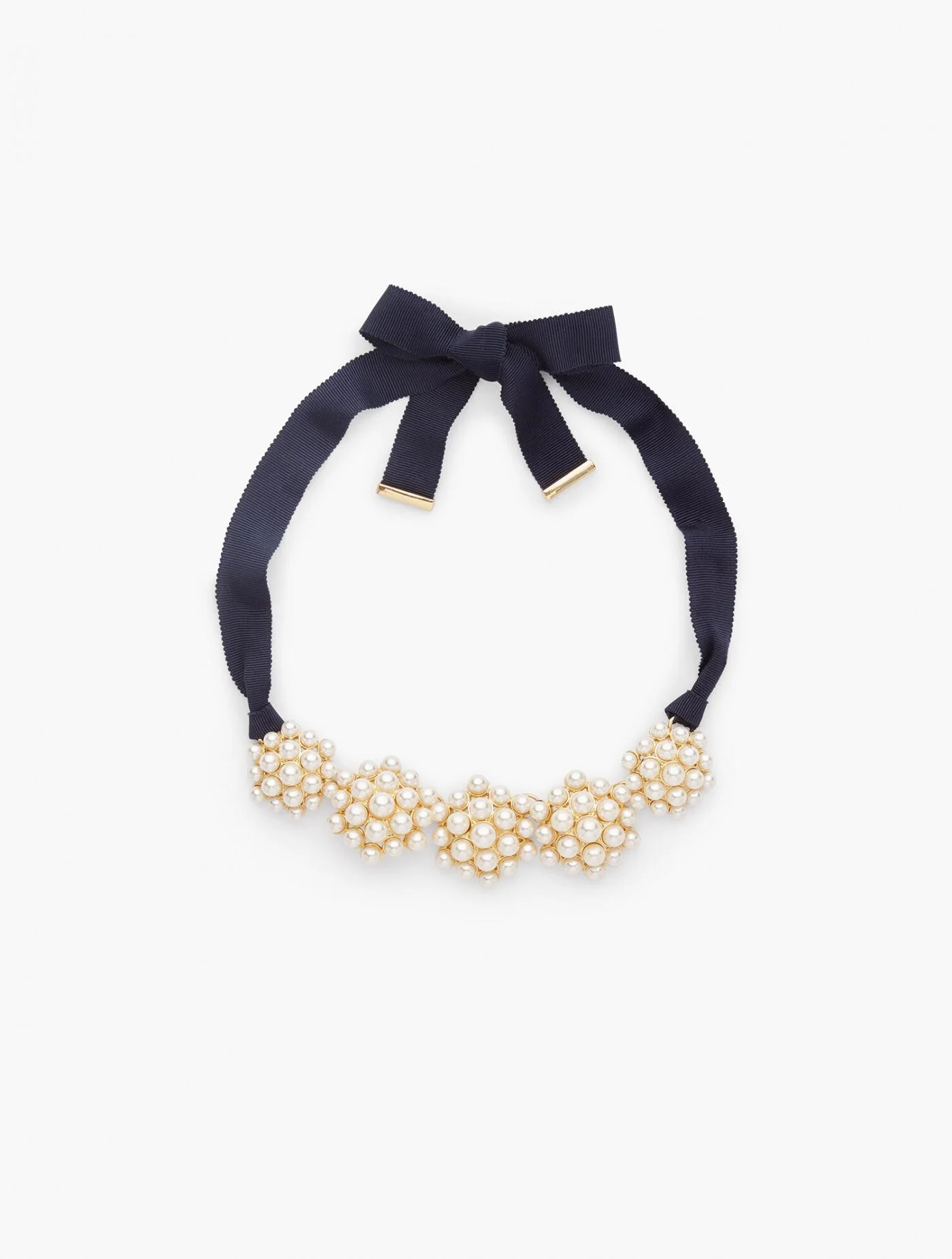 Jewelry | Pearl Cluster Ribbon Necklace IVORY MULTI &#8211; Talbots Womens