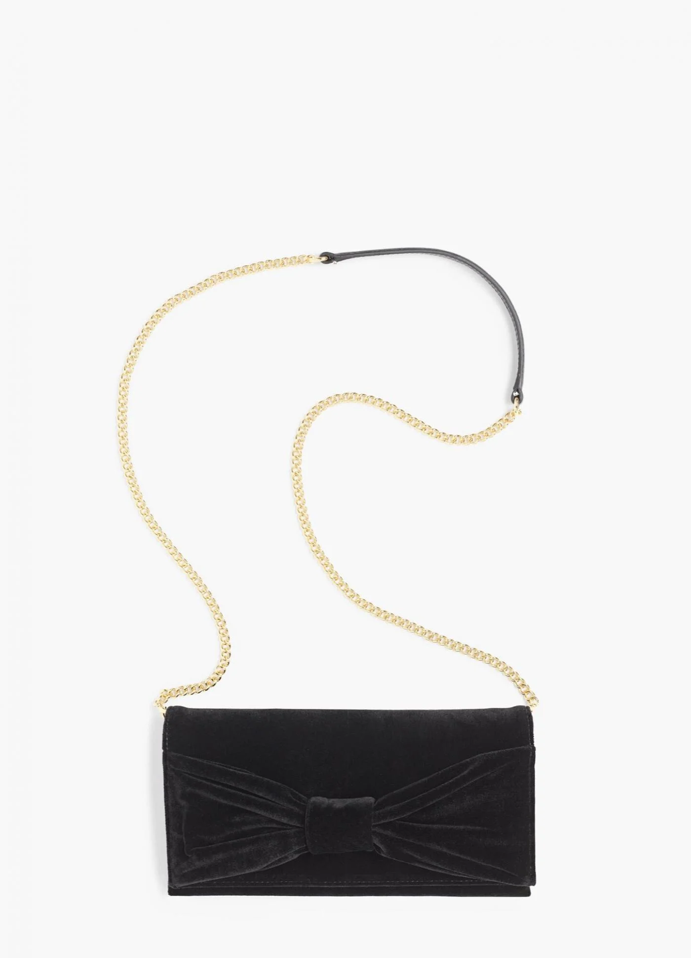 Handbags | Velvet Bow Clutch BLACK &#8211; Talbots Womens