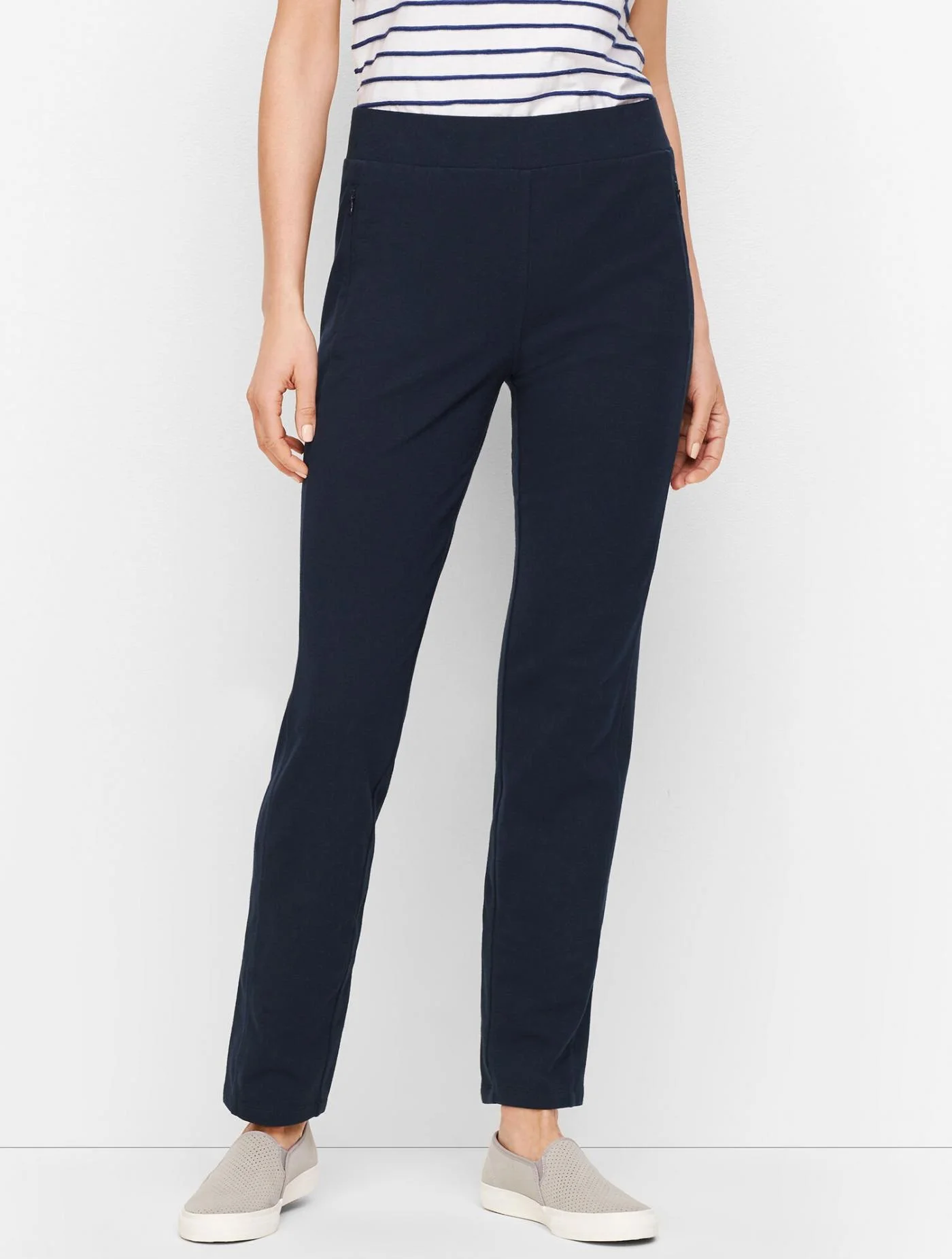 Pants | Everyday Straight Leg Yoga Pants INDIGO BLUE &#8211; Talbots Womens